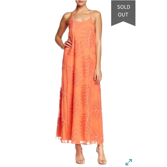 Alice + Olivia Dresses & Skirts - Alice + Olivia Kelly T Back Maxi Coral Dress